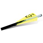 QUIKFLETCH 3" HELLFIRE X-BOW - W / Y / Y (6 PACK)