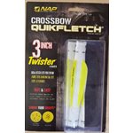 "QUIKFLETCH 3"" TWISTER XBOW - W / Y / Y (3 PACK)"
