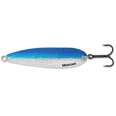 "Matrixx Spoon 4-1 / 2"" Hammered Chrome / Blue Neon Stripe"