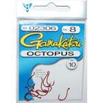 Octopus Hook Red #8 10PK