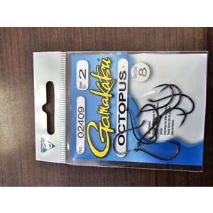 Octopus Hook NS Black #2 8PK