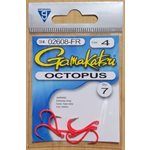 Octopus Hook Fsnt Red #4 7PK