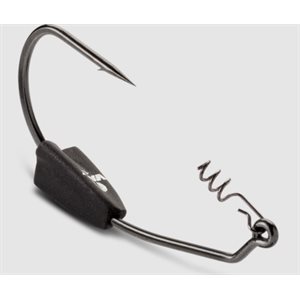 Heavy Duty Weighted Swimbait Hook 3 / 16 Black Nickel #5 / 0