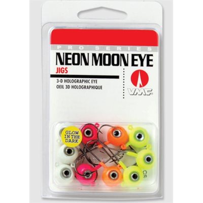 Neon Moon Eye Jig Glow Kit 3 / 8 Assorted