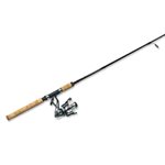 "Husky Spinning 6'6"" Med Action Rod BB Reel -2pc"