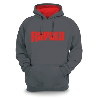Rap Sweatshirt Grey Red Hood XL