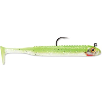 Searchbait Minnow 4.5 Chartreuse Ice-1 / 4 Jig