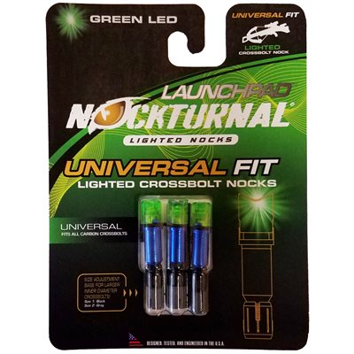 Nockturnal Launchpad Crossbow Nock - Green 3pk