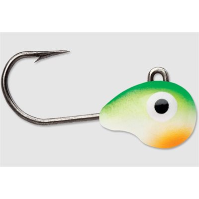 Tungsten Tubby Jig 1 / 16 oz. Green Orange Glow Tungsten Tubby Jig 1 / 16 oz. Green Orange Glow