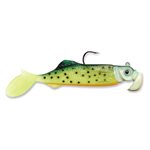 WildEye Vibrotail Jig 03  Glow Fire Minnow