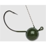 Wacky Weedless Jig 1 / 16 Green Pumpkin Wacky Weedless Jig 1 / 16  Green Pumpkin