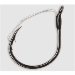 Weedless Wacky Hook Black Nickel #1 / 0