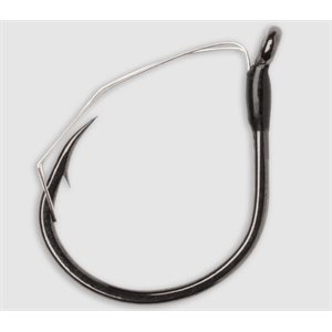 Weedless Wacky Hook Black Nickel #1