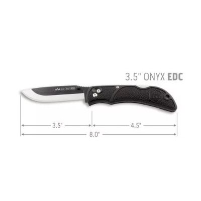 "3.5"" RAZOR ONYX | BLACK | 3 STAINLESS DROP POINT BLADES"