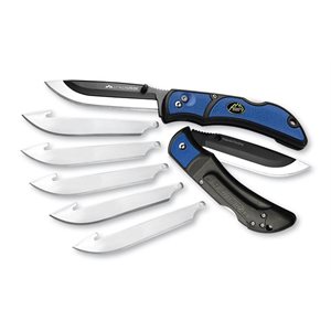"3.5"" RAZOR-EDC LITE | BLUE | 6 STAINLESS DROP POINT BLADES