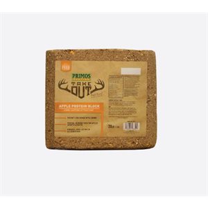 Take Out Block Apple Protein Brown 20 lb Block, PVC Bag