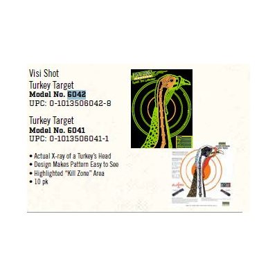 Turkey Target, 12 Targets , Poly Bag