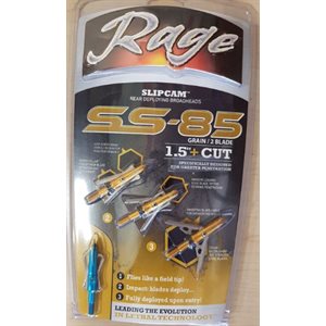 Rage SS 85 Grain 2 Blade 1.5" Cut