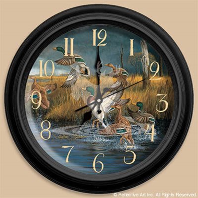 FOWL WEATHER CLOCK 16"