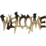 Welcome Plaque - Deer Antler 11.25"x5.25"