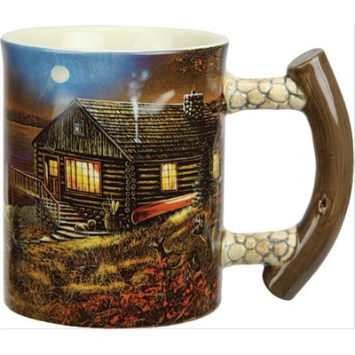 Ceramic Mug 3D 15oz - Cabin Scene