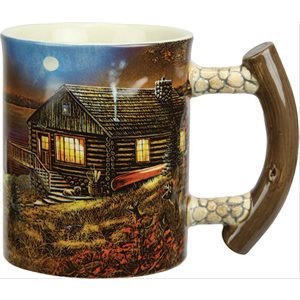 Ceramic Mug 3D 15oz - Cabin Scene