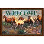 Door Mat Rubber 26in x 17in - Welcome Hor