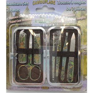 Manicure Set 7-Piece - Mens Green Camo