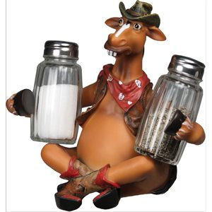 Salt and Pepper Shakers - Horse Holding