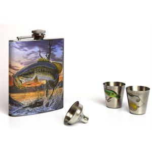 Flask and Shot Set - Bass