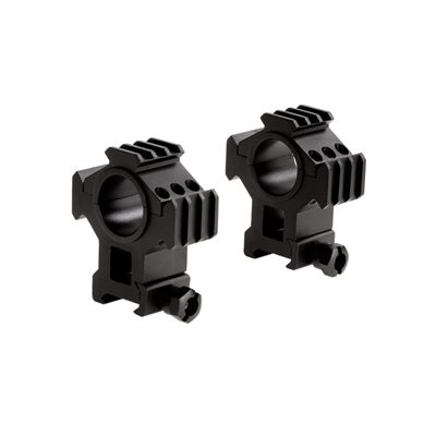 Picatinny Tri-Rail Rings / 30mm / 1" Inserts / High