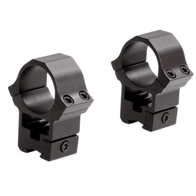 1" Sport Ring High view-thru Black Matte