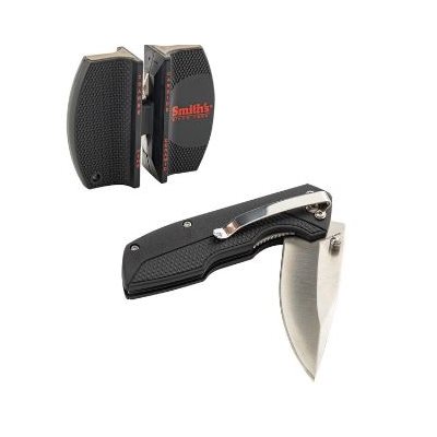 Kit combiné de 1couteaux pliants et 1 aiguisoire