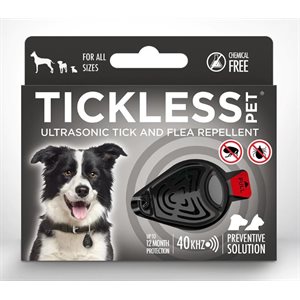 TICKLESS ULTRASONIC TICK REPELLER - PET - BLACK