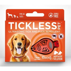 TICKLESS ULTRASONIC TICK REPELLER - PET - ORANGE
