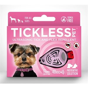 TICKLESS ULTRASONIC TICK REPELLER - PET - PINK