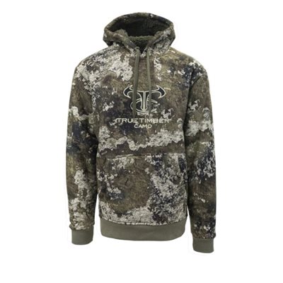 High Pile Fleece Hoodie with TrueTimber Logo - Strata