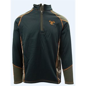 Men's Performance Fleece 1 / 4 Zip Black / Strata / Olive