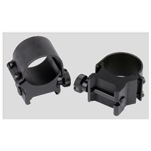 "1"" Ring Detachable Top Mount High Black, Clam"