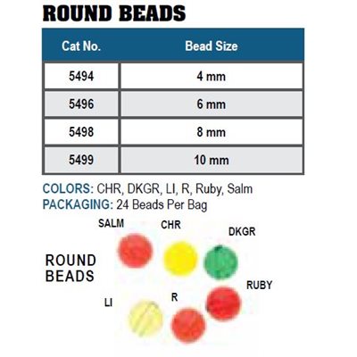 WORDEN'S BEAD ROUND24 RUBY