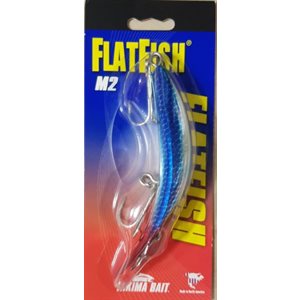 FLATFISHM-24-1 / 4" METALLIC SILVER BLUE PIRATE