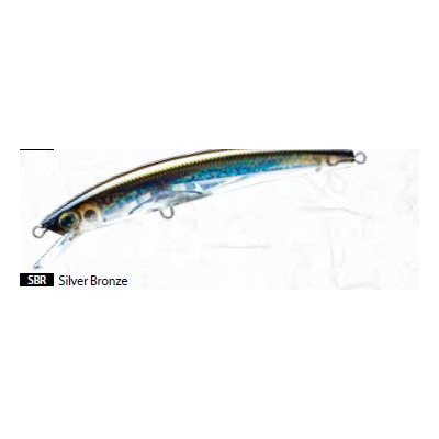 CRYSTAL 3D MINNOW (F) 90MM 3-1 / 2" SILVER BRONZE