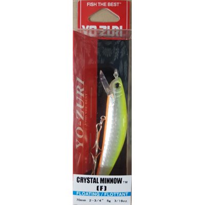 CRYSTAL MINNOW (F) 70MM 2-3 / 4" CHARTREUSE