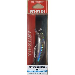CRYSTAL MINNOW (F) 70MM 2-3 / 4" GHOST BLACK