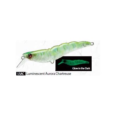 CRYSTAL 3D SHRIMP (SS) 90MM 3-1 / 2" LUMINESCENT AURORA CHART