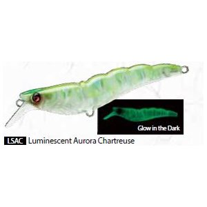 CRYSTAL 3D SHRIMP (SS) 90MM 3-1 / 2" LUMINESCENT AURORA CHART