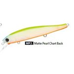 HARDCORE MINNOW FLAT 95SP 95MM 3-3 / 4" MATTE PEARL CHART BACK