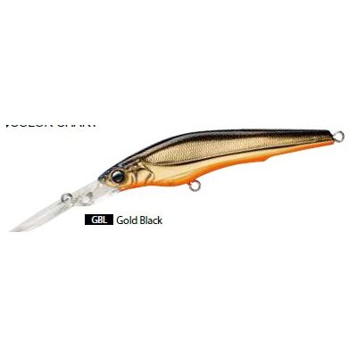 HARDCORE LONGBILL 90SP 90MM 3-1 / 2"GOLD BLACK