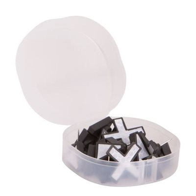 X MARKS THE SPOT TRAIL TACKS WHITE, 20PK