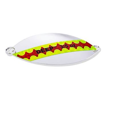 WABBLER DEEP - 3 / 5OZCHARTREUSE & ORANGE TAPE SILVER